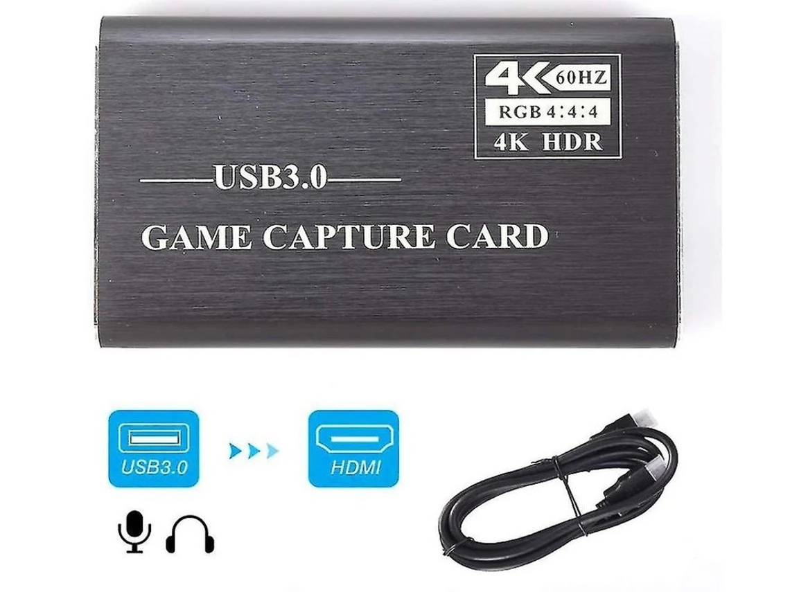 Tarjeta de captura de video HDMI 4K USB3.0 1080p 60 FPS Convertidor portátil confiable para transmisión de alta definición Yizhood