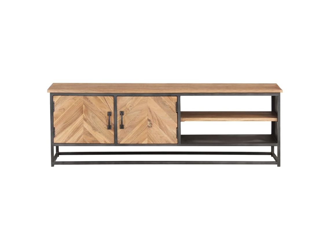 Maison Exclusive - Mueble Para Tv De Madera Maciza De Acacia 120x30x40 Cm