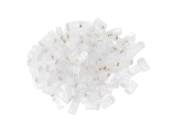 100 unidades/Rj45 Conector de cabeza de cristal Ethernet 8p8c TF1013d | Sin marca