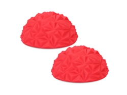 Vlrla-2pcs Media Pelota Yoga Dispositivo Fitness Balanza Pods Juguete Entrenamiento Niños(rojo)