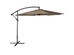 Sombrilla HAPPY GARDEN Oahu Redonda (Marrón - 300 x 250 cm cm)