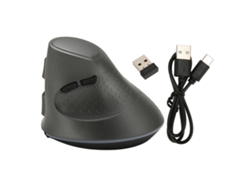 Ratón Vertical Inalámbrico Ergonómico Con Dpi Ajustable, Bluetooth 5.0 Y 2.4g, Recargable, Rgb