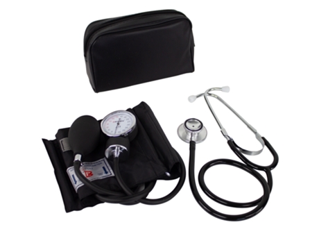 Pack de Tensiómetro de brazo manual y Fonendoscopio , Estetoscopio de aluminio y doble campana , MOBICLINIC MOBICLINIC