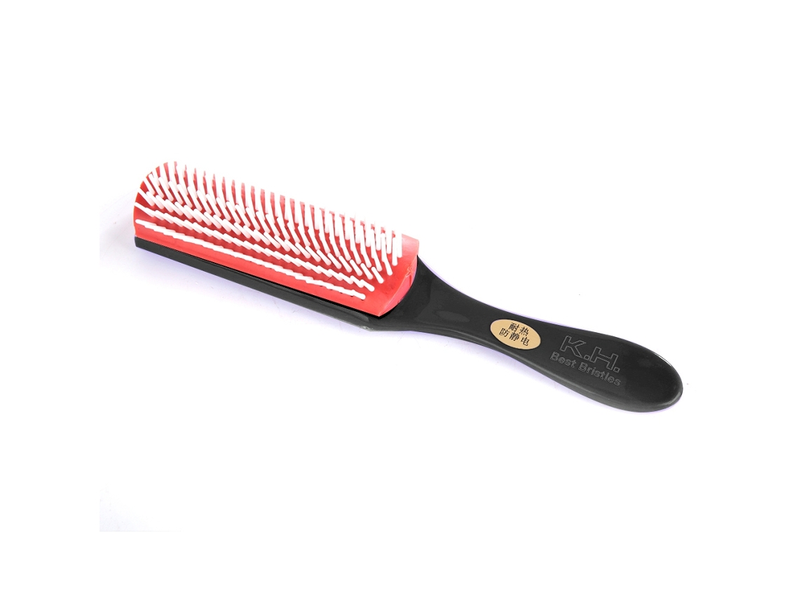 Peine Antiestático Con Masajeador Para Salones De Belleza, Herramienta De Peluquería Negra.