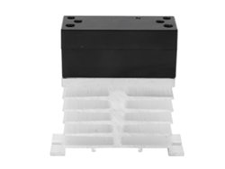 Relé De Estado Sólido Ssr Entrada 3‑32v Dc Saída 5‑220v Dc Com Dissipador Para Casa