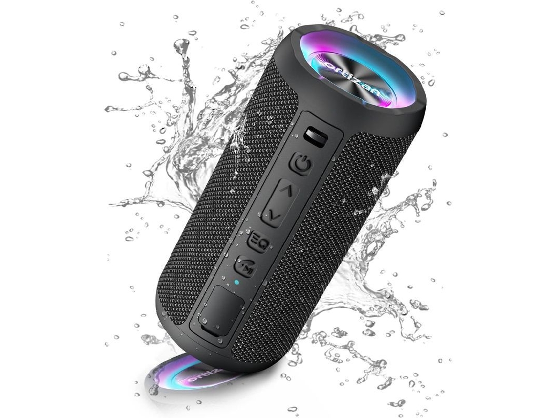 2026-altavoz Bluetooth 5.0 Portátil Con Bass Hd, Emparejamiento Estéreo Dual Y 30 Horas De Reproducción