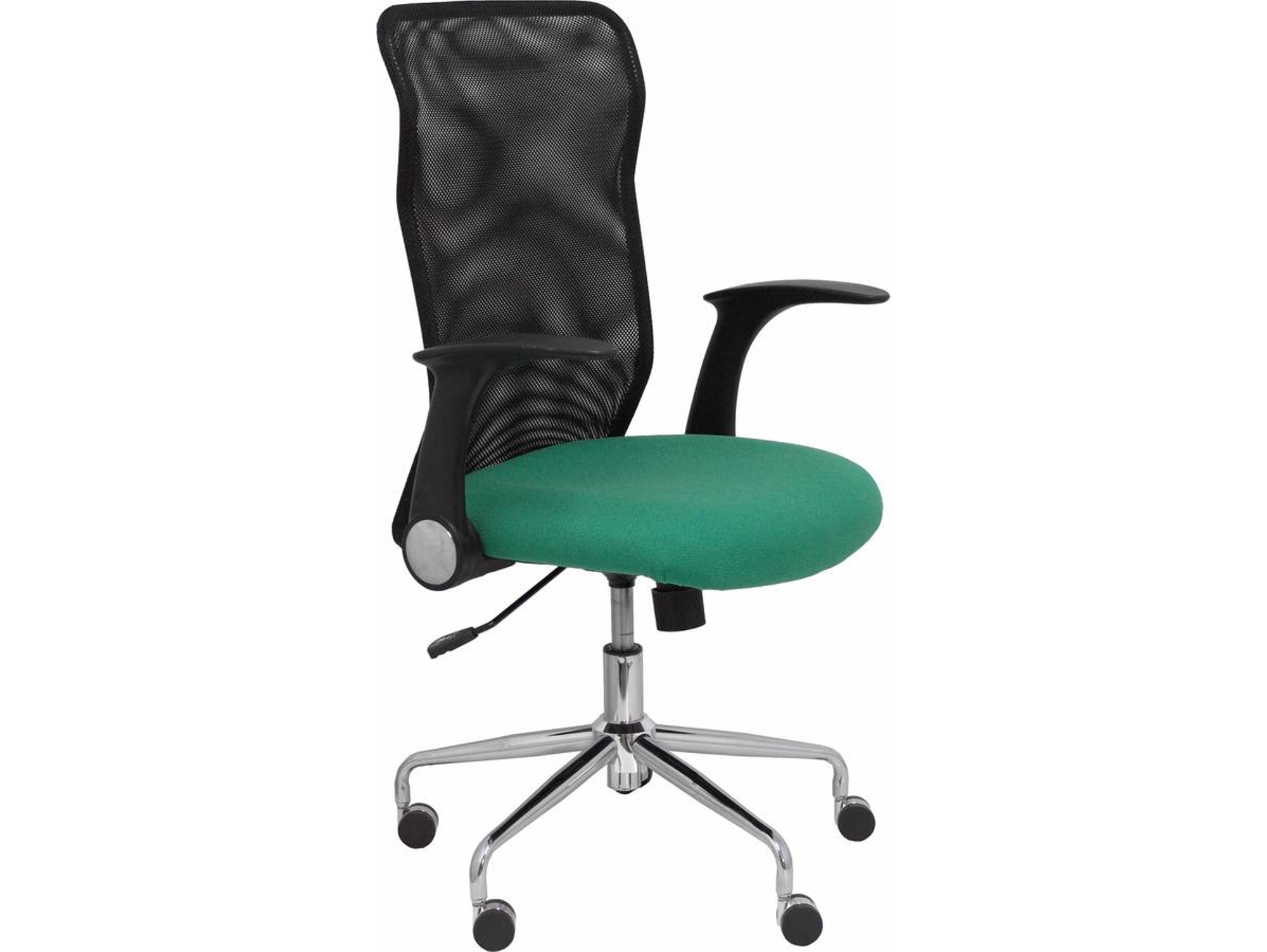 Silla de Escritorio Operativa PIQUERAS Y CRESPO Minaya Verde Marino y Negro (Malla y Tejido)