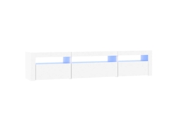 Mueble TV con luces LED 195x35x40 cm Blanco MAISON EXCLUSIVE