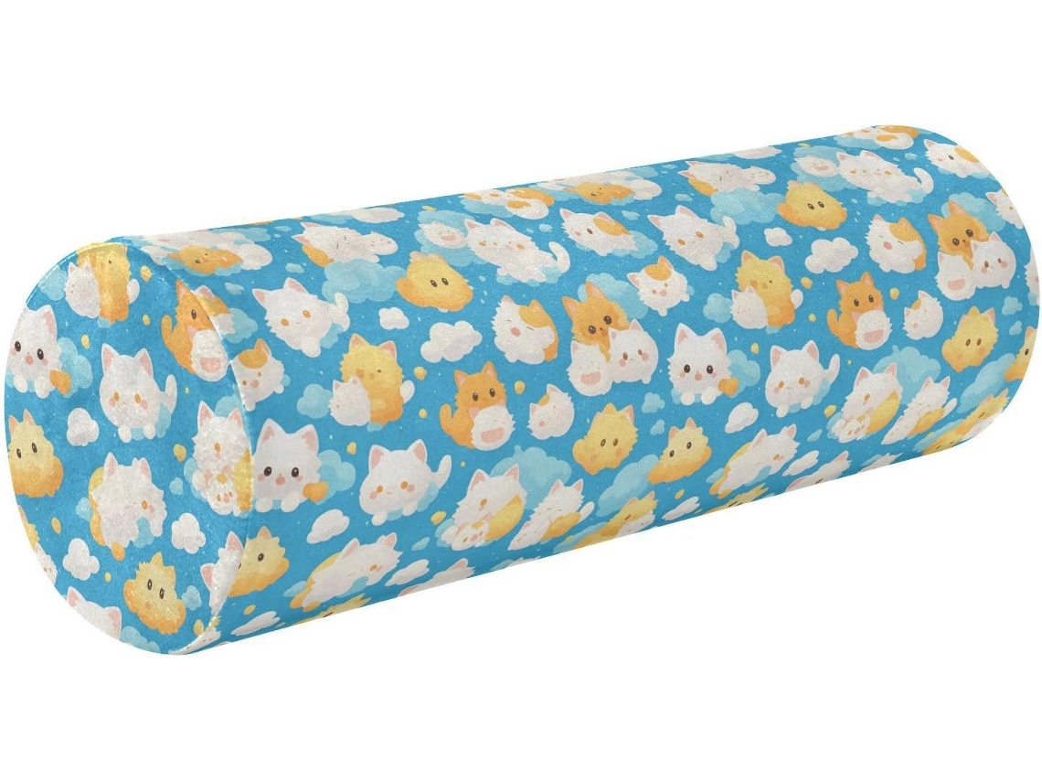 Cojín Cilíndrico Frodotgv Funda Espuma Viscoelástica Relajante.brsoporte Soporte Fácil Dormir Regalo