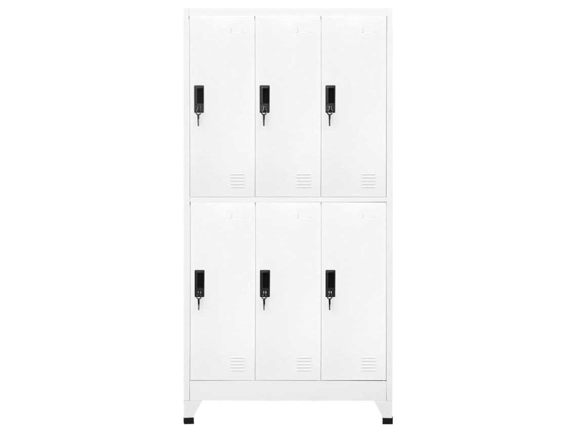 Taquilla de acero 90x45x180 cm Blanco MAISON EXCLUSIVE