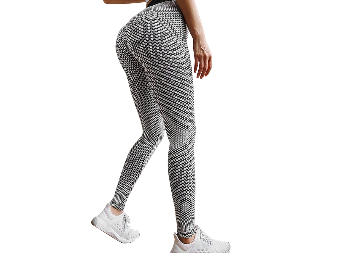 2026rebe-leggings Para Mujer Anti Celulitis Levanta Glúteos Alto Talle Tejido Texturado Yoga Pantalones Deportivos
