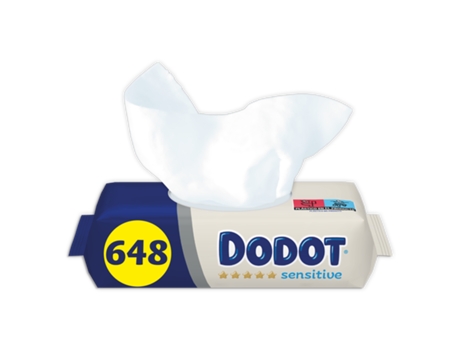 Toallitas DODOT Sensitive (3x4x54 - 648 Unidades)