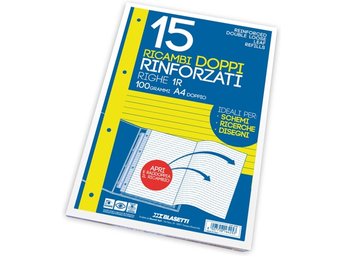 Papel de Cuaderno A4 BLASETTI 6425 (21x29.7cm)