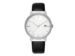 Reloj De Cuarzo Wwoor Con Correa De Cuero Resistente Al Agua Para Hombre
