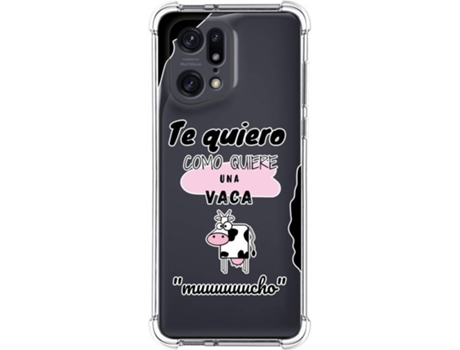 Carcasa para Oppo Find X5 Pro 5G TUMUNDOSMARTPHONE Dibujos Antigolpes Vaca Multicolor
