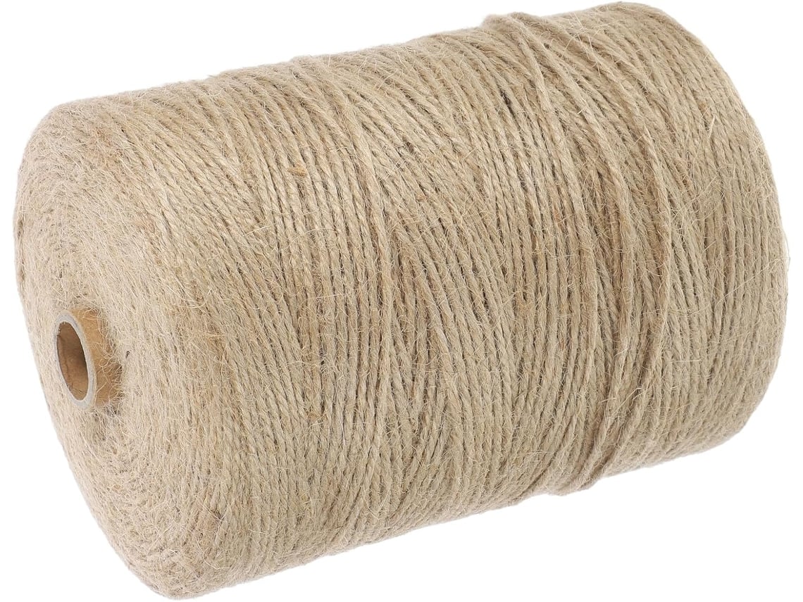Corda De Juta Natural Para Confecção De Abajures Diy, 1 Rolo Multifuncional