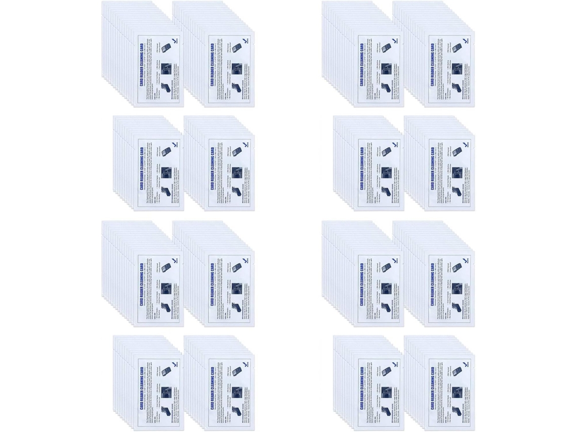 Paquete De 200 Tarjetas De Limpieza Para Lector De Doble Cara Cr80, Terminal De Escaneo Pos.