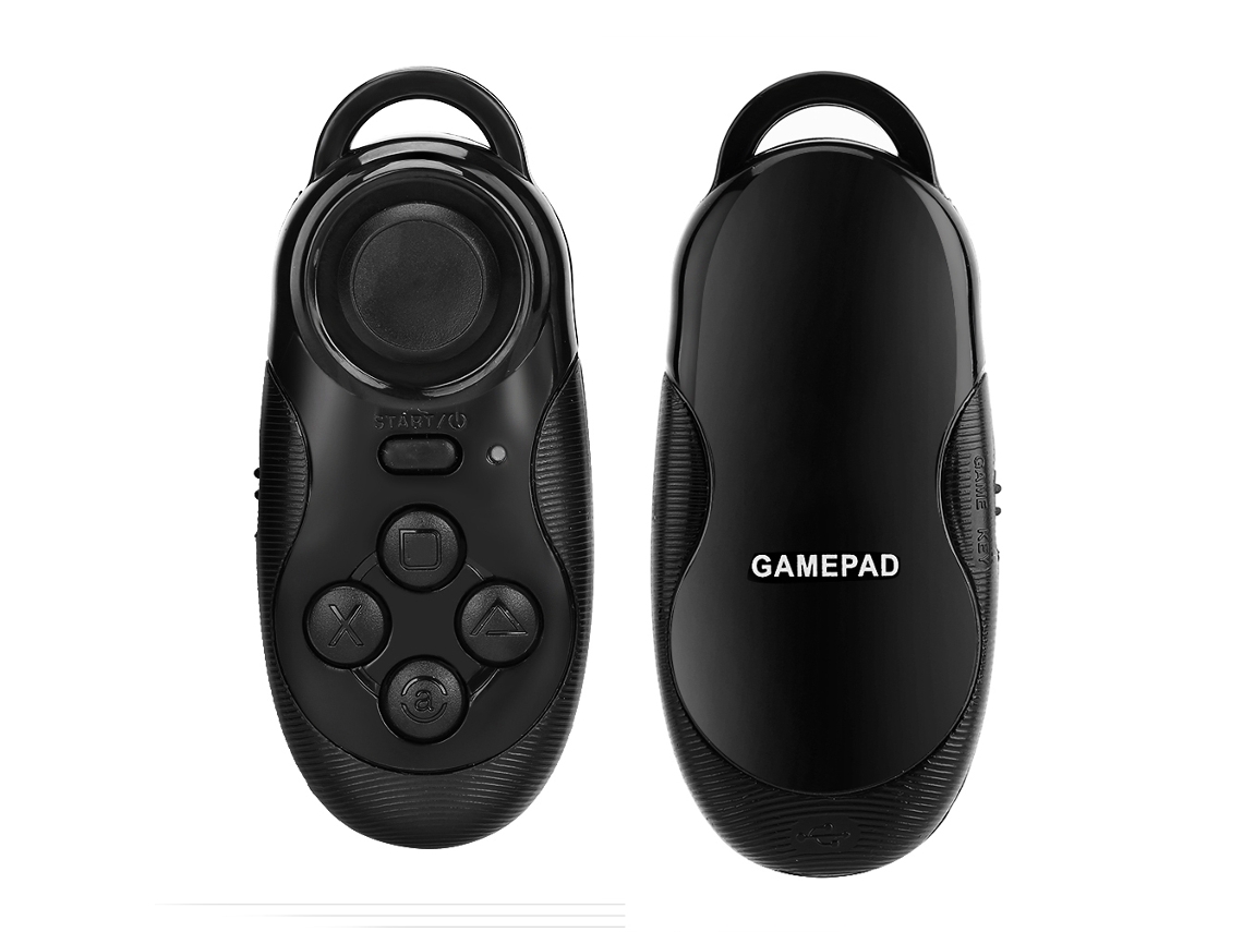 Control Remoto Bluetooth (control De Juego De Selfie) Deseo: Control Remoto Bluetooth Multifuncional Generación 1 (sk032) Negro