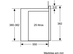 Microondas Integrable BOSCH BEL554MS0 (25 L - Con grill - Inox) — 25 L | Con grill | Interior: acero inoxidable