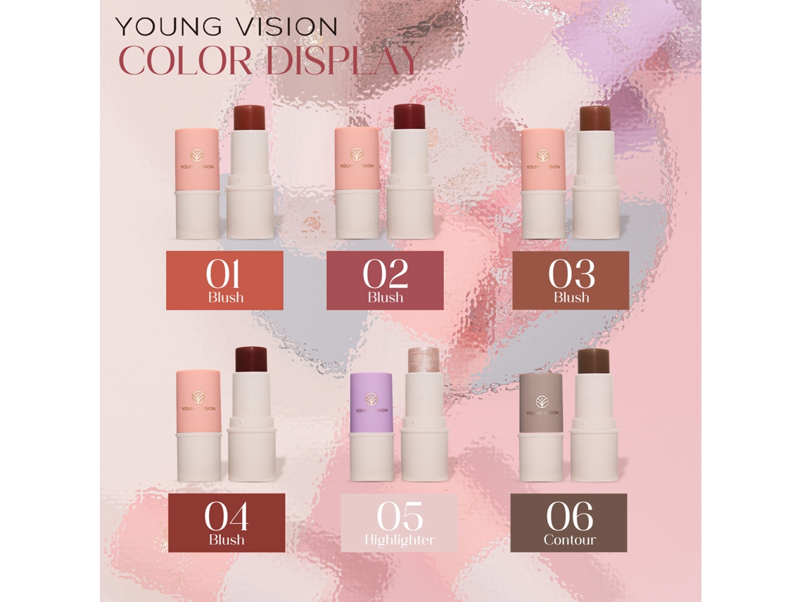Young Vision Barra De Maquillaje Multifuncional En Crema 6.8g - Tacto Suave Y Alta Pigmentación Para Personas Con Lento