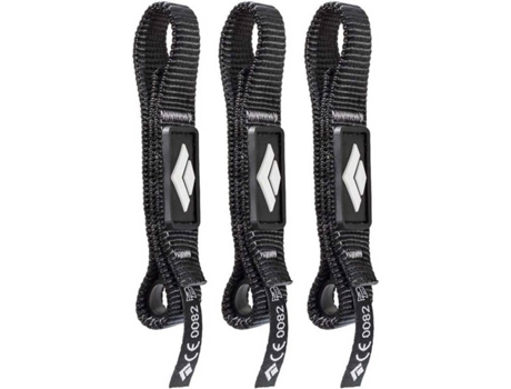 Cuerda De Escalada BLACK DIAMOND Escalada Diamond Dogbone 3 Unidades (Negro - 16 cm)
