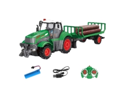 Camión Cisternalandi Qh205 1/24 27mhz 4ch Madera Transporte Luz Sonido Control Remoto Juguetes Niños Regalo