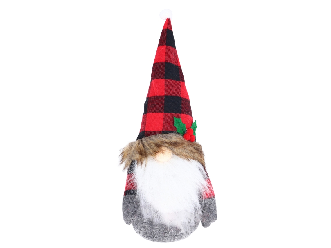 2026-muñeco De Papá Noel Adorno Gorro Cuadros Rojo Negro Sin Rostro Figura De Tela Decoración Navideña Para Estantería Chimenea Mesa Xmas