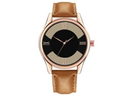 Reloj De Pulsera Zhoulianfa Modern Leaves De Cuarzo Con Correa De Cuero Sintético (azul)