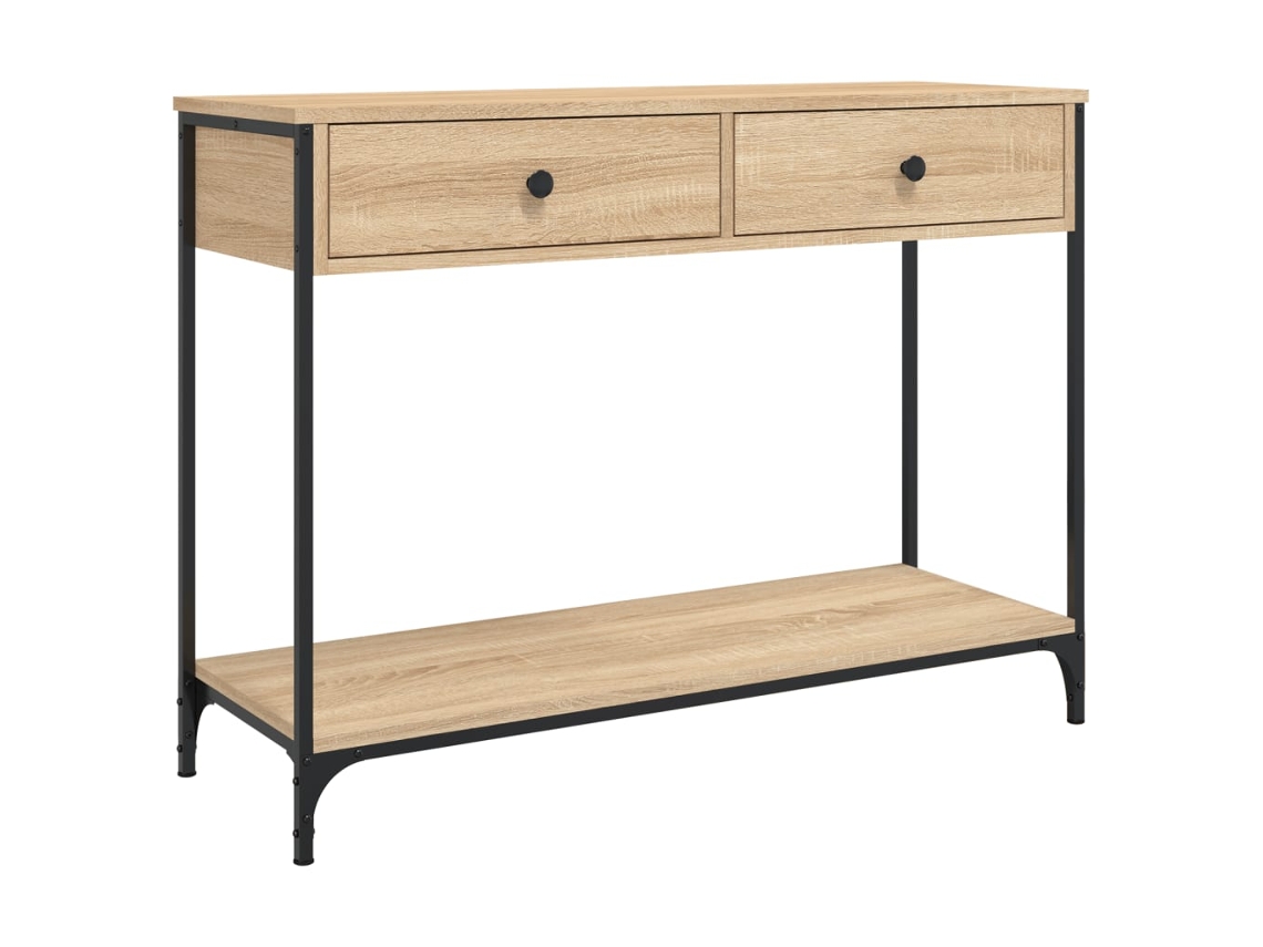 Mesa consola, derivados de madera de roble, Sonoma MAISON EXCLUSIVE, 100x34,5x75 cm