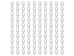 2026rebe-100 Anillos De Pesca Con Alta Resistencia Duraderos Snaps Conectores De Anzuelos Para Lures Herramienta Accesorio Pesca No.8