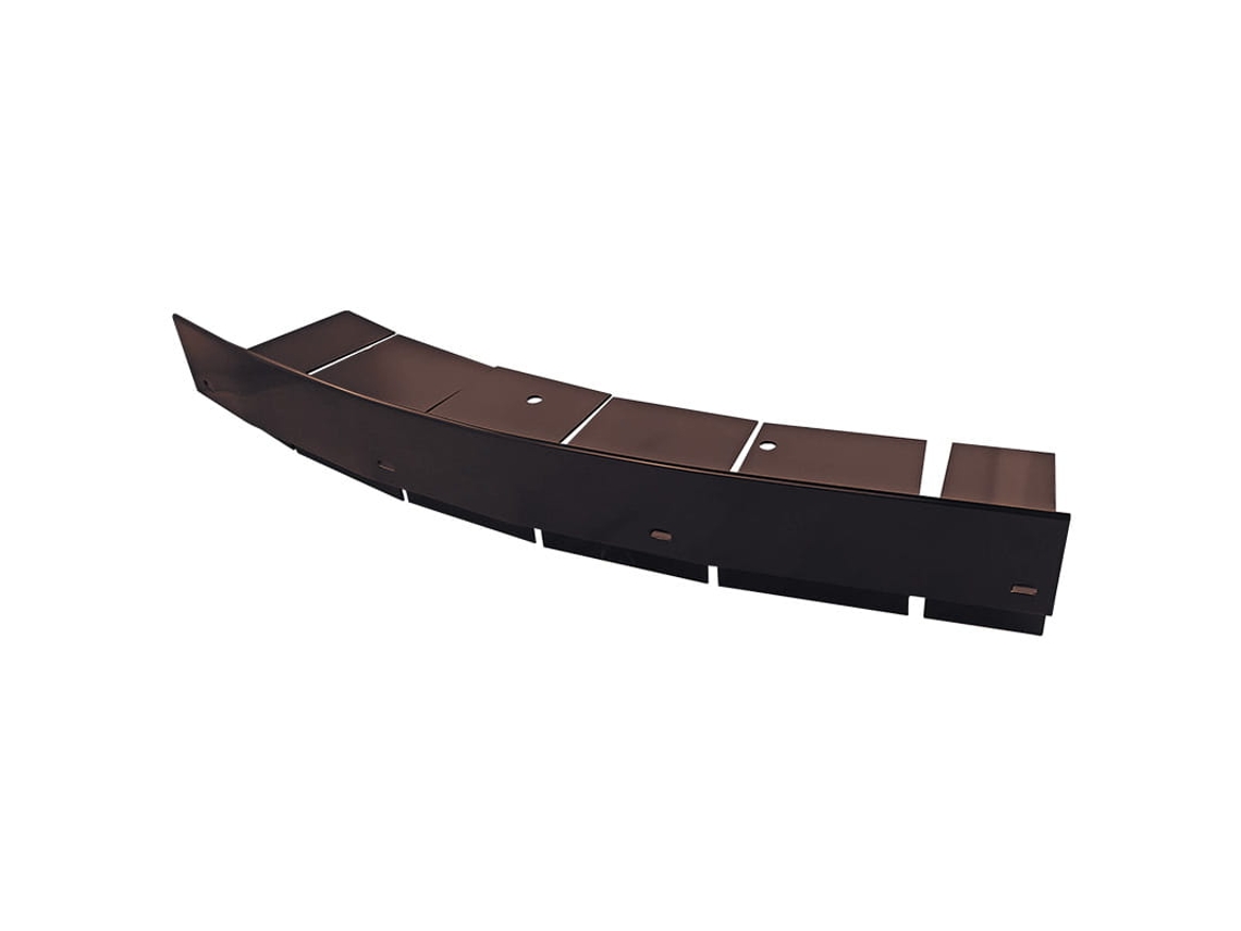 Renoplast Perfil De Aluminio Para Alero W35+, Perfil Curvo Con Muesca, 200 Cm, Marrón