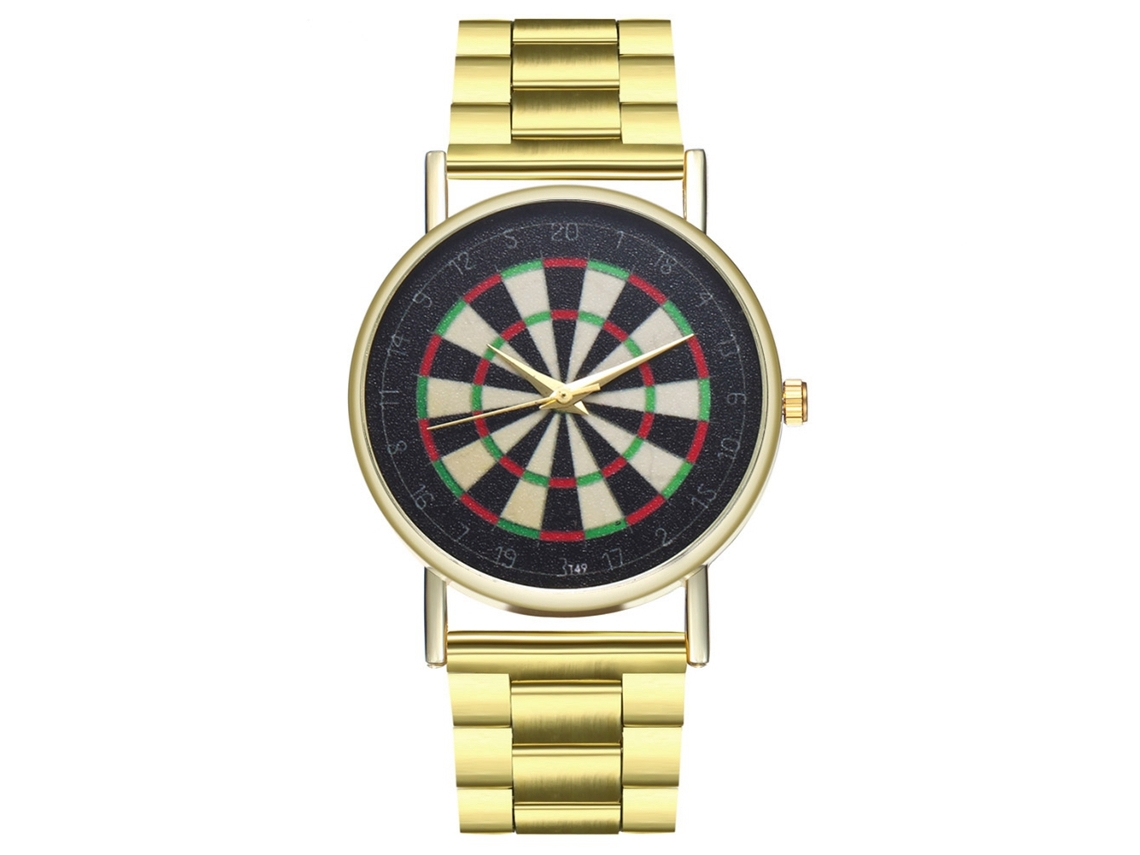 Reloj De Pulsera Unisex Zhoulianfa Con Brazalete De Acero Y Esfera Tipo Diana.