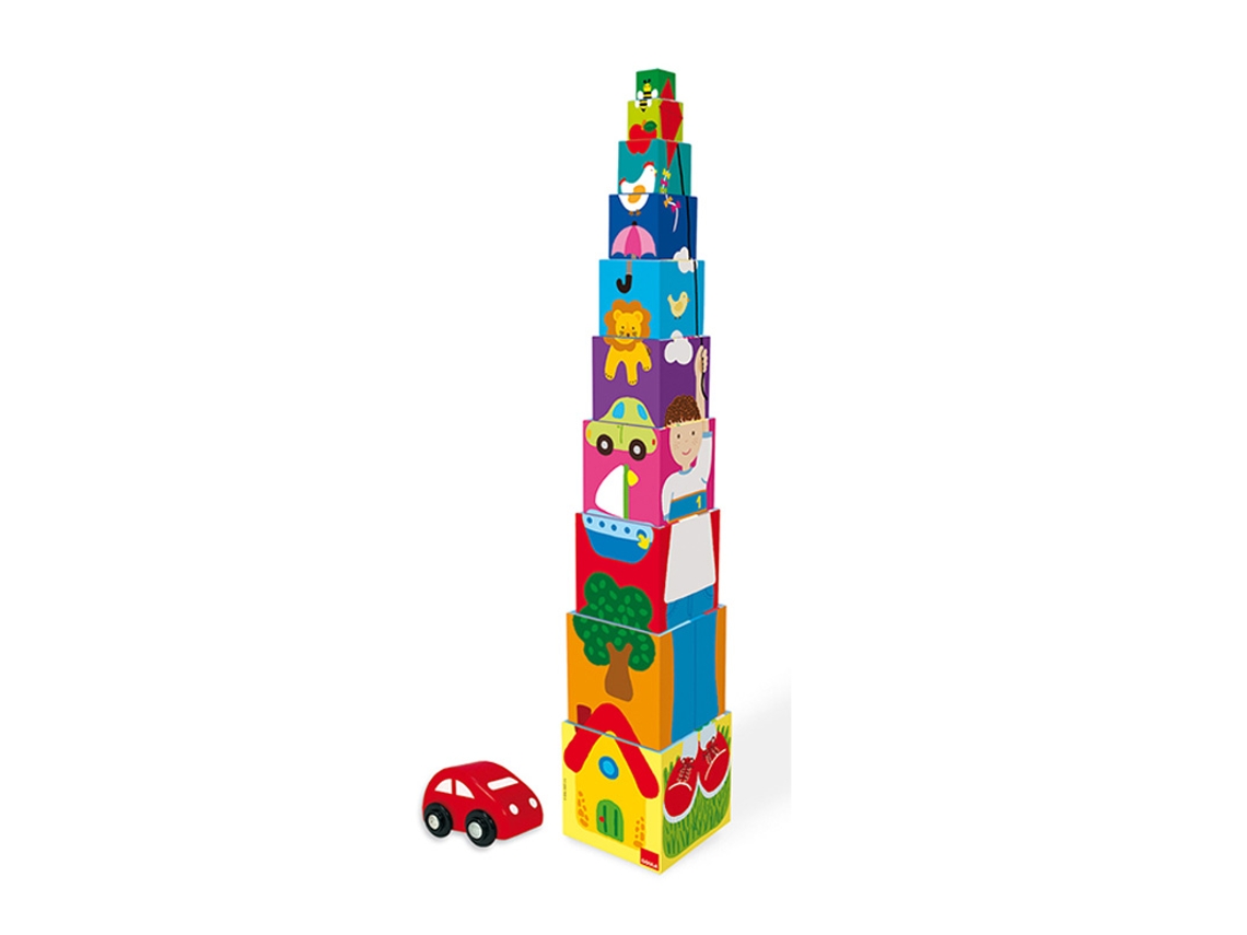 Bloques de Construcción JUMBO Pile-Up Cubes Car
