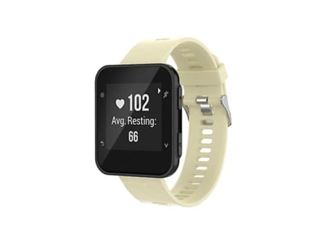 Correa Para Garmin Foreathlete 35j / Forerunner 35j Correa De Reloj De Silicona Beige VENISYMLIS