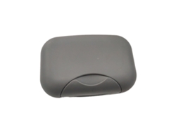 Recipiente De Jabón Portátil Gris Para Viajes, Estuche Y Contenedor De Jabón Portátil