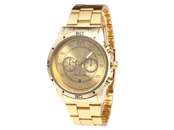 Reloj De Cuarzo Para Hombre Con Correa De Acero, Dial De Tres Ojos, Zhoulianfa (oro)
