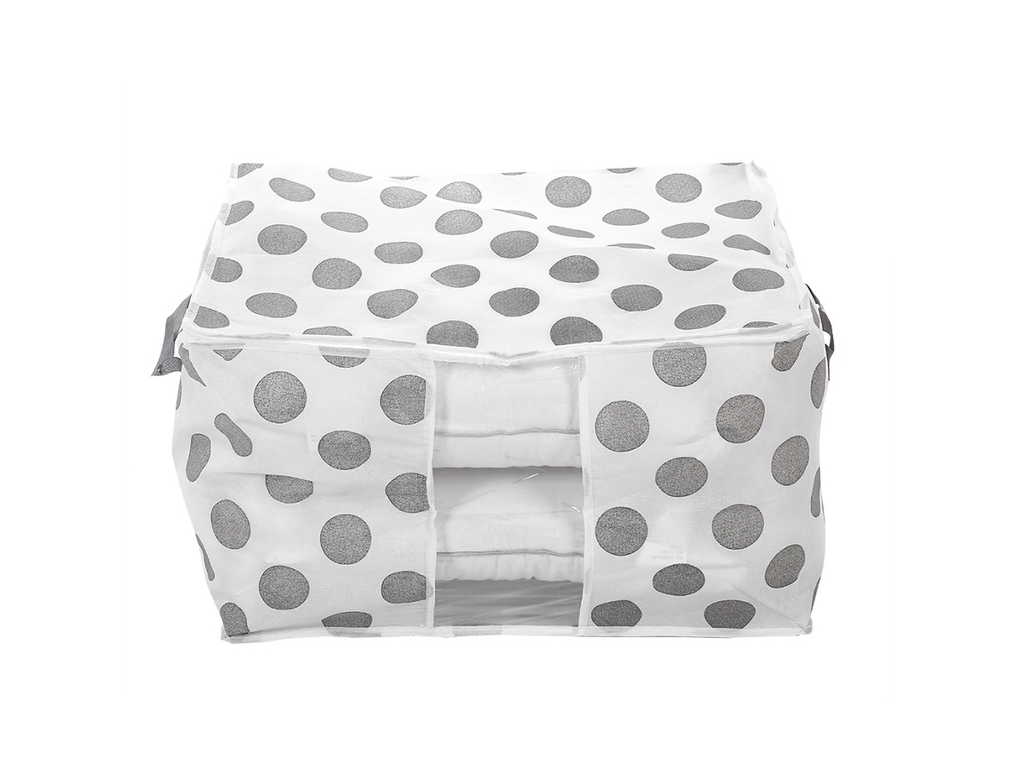 JEIIBRZUI Saco de Armazenamento Cobertores Colchas Branca ZEAICOS Branco (32x25x3cm)