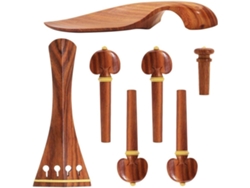 Juego De 7 Mentoneras De Violín De Palisandro