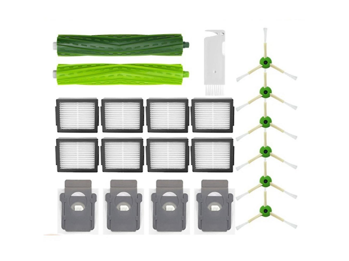 Cepillo lateral 21 piezas para Irobot Roomba J7 J7 + I7 I7 + filtro de  principal bolsa de polvo