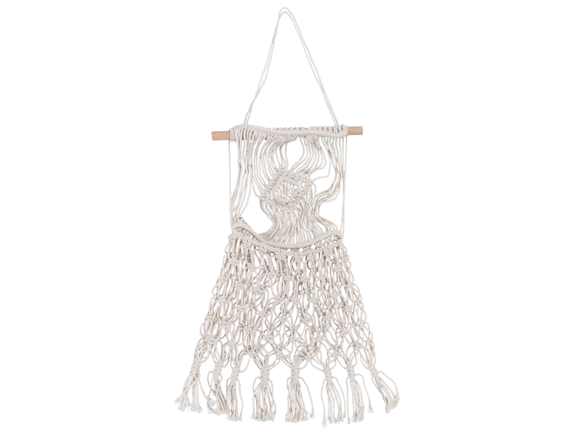 Tapiz Baok tejido a mano con flecos para colgar, ideal para decorar dormitorios y hogares.
