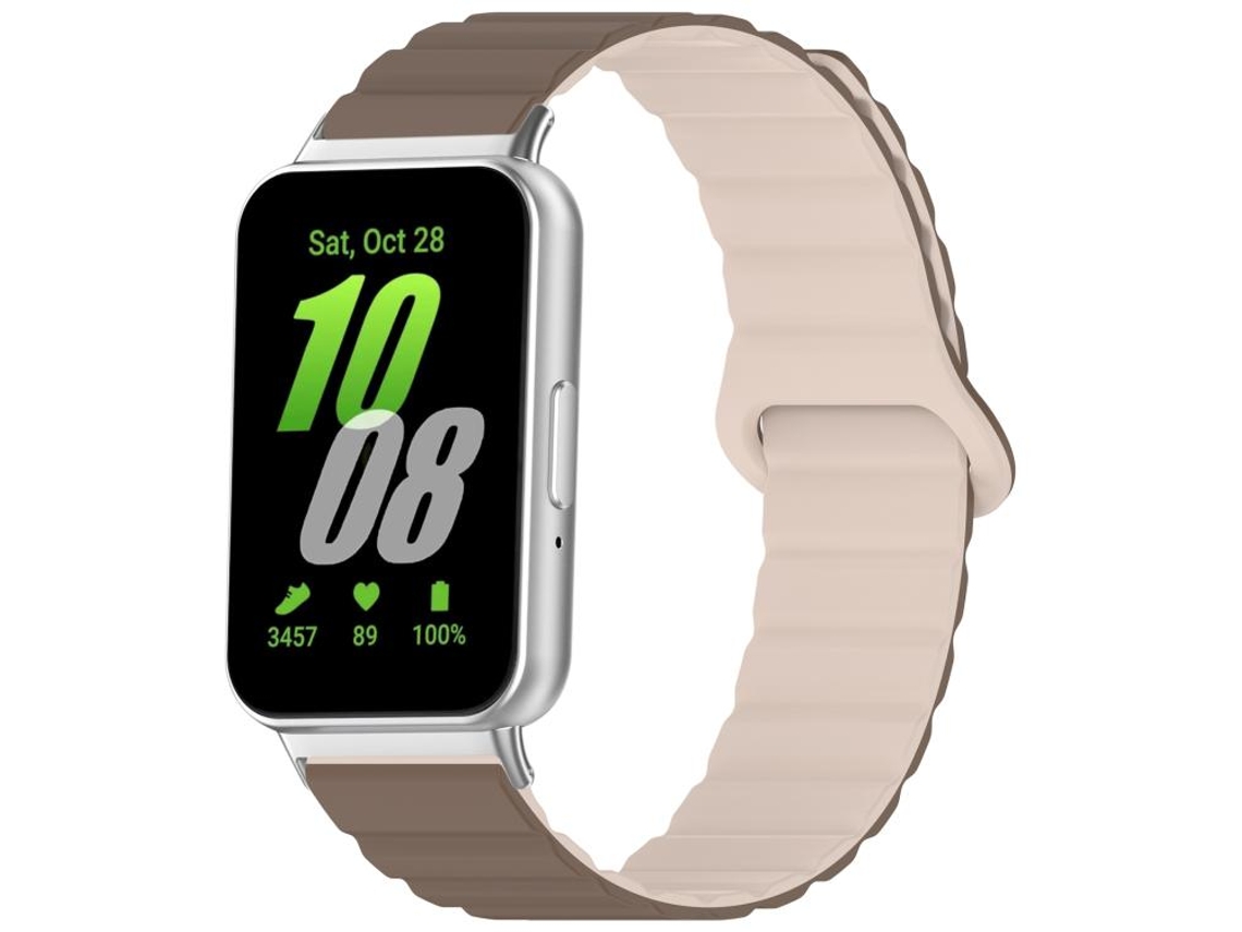 Pulsera para Samsung Galaxy Fit 3 - Cierre magnético de silicona brillante