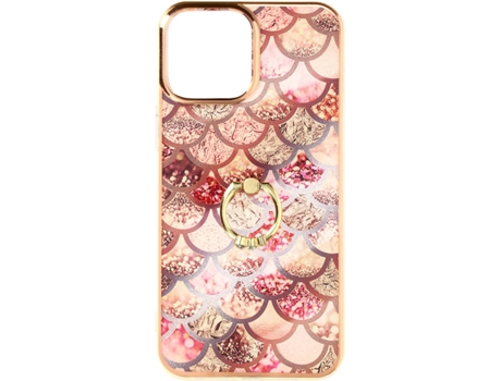 Carcasa iPhone 13 Pro Max AVIZAR TPU-IMD-PK-13PM Anillo Sujeción Rosa