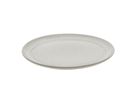 Dining Line Plato plano 20 cm, Cerámica, Blanco trufa STAUB