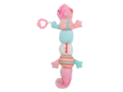 Peluche Musical Sensorial Con Forma De Animal Y Sonido Crujiente, 58 Cm, Rosa.
