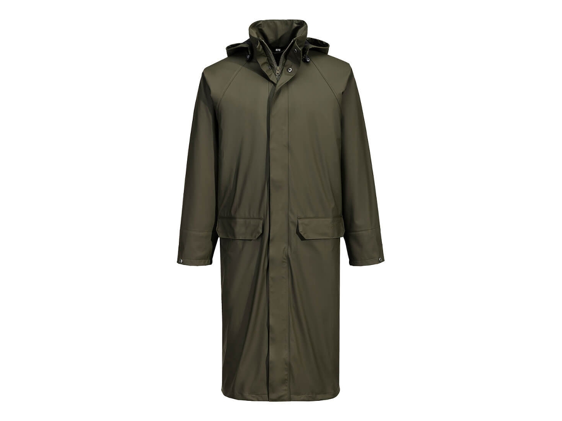 Gabardina impermeable larga Flexatex™ Chem, resistente y duradera / Nan / M Portwest