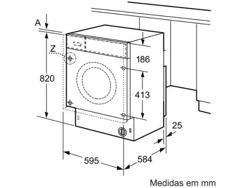 Lavasecadora Integrable BOSCH WKD28542ES (4/7 kg - 1400 rpm - Blanco)
