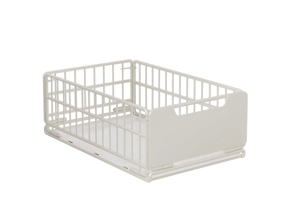 Organizador de armario retráctil, construcción robusta, fácil instalación, blanco A, 30 cm de ancho OEM