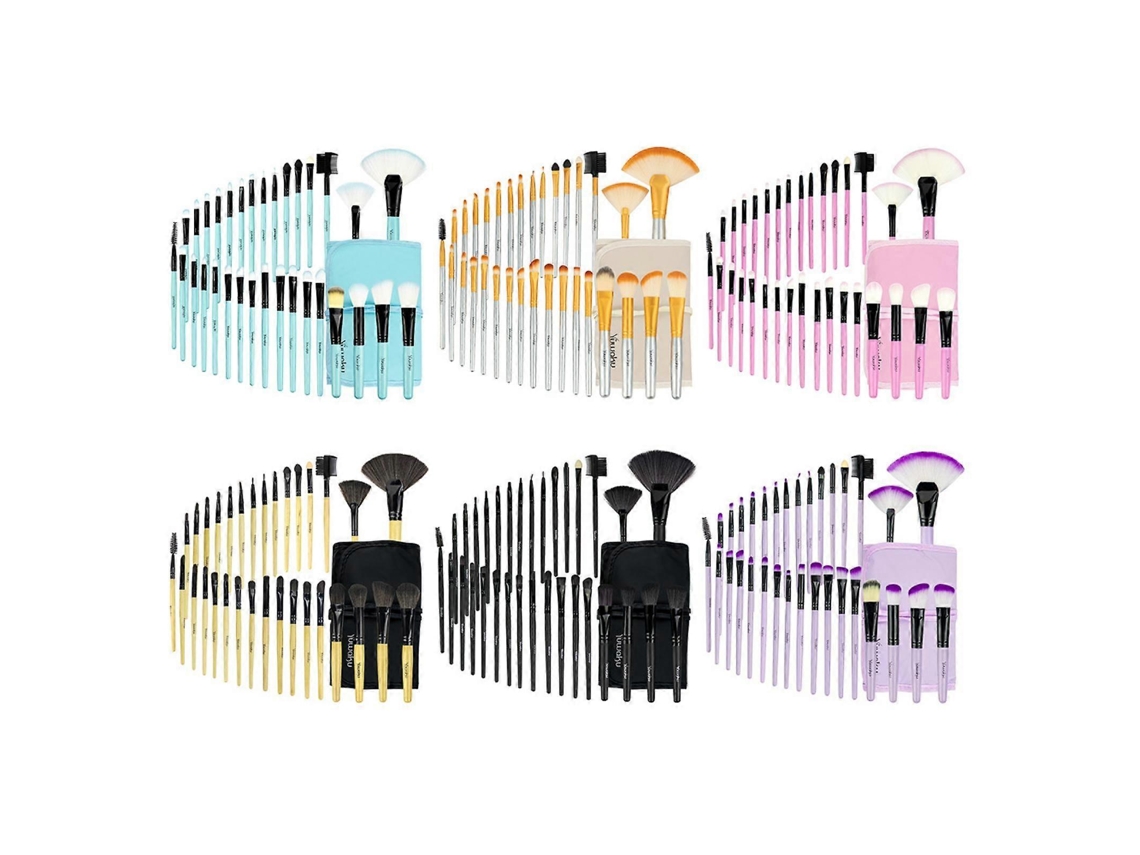 Juego de 32 brochas de maquillaje profesionales Gsla Rosewell