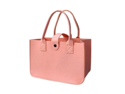 Bolsas de fieltro prácticas, plegables y de gran capacidad, ideales para ir de compras y viajar. Color amarillo.