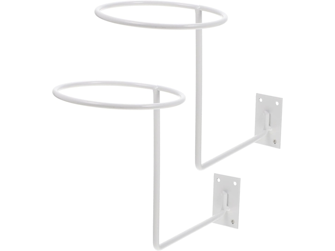 Soporte Pared Acero Carbono Blanco Auriculares 2 Piezas Espacio Almacenamiento Adicional Hogar Al
